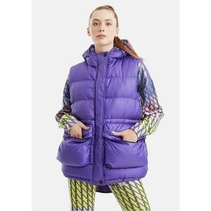 Nocturne | Hooded Puffer Vest in Lilac